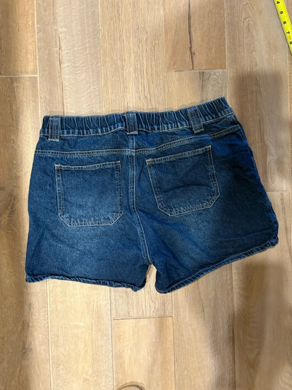 Denim Utility Women’s Shorts - Dark Blue - Picture 4 of 5